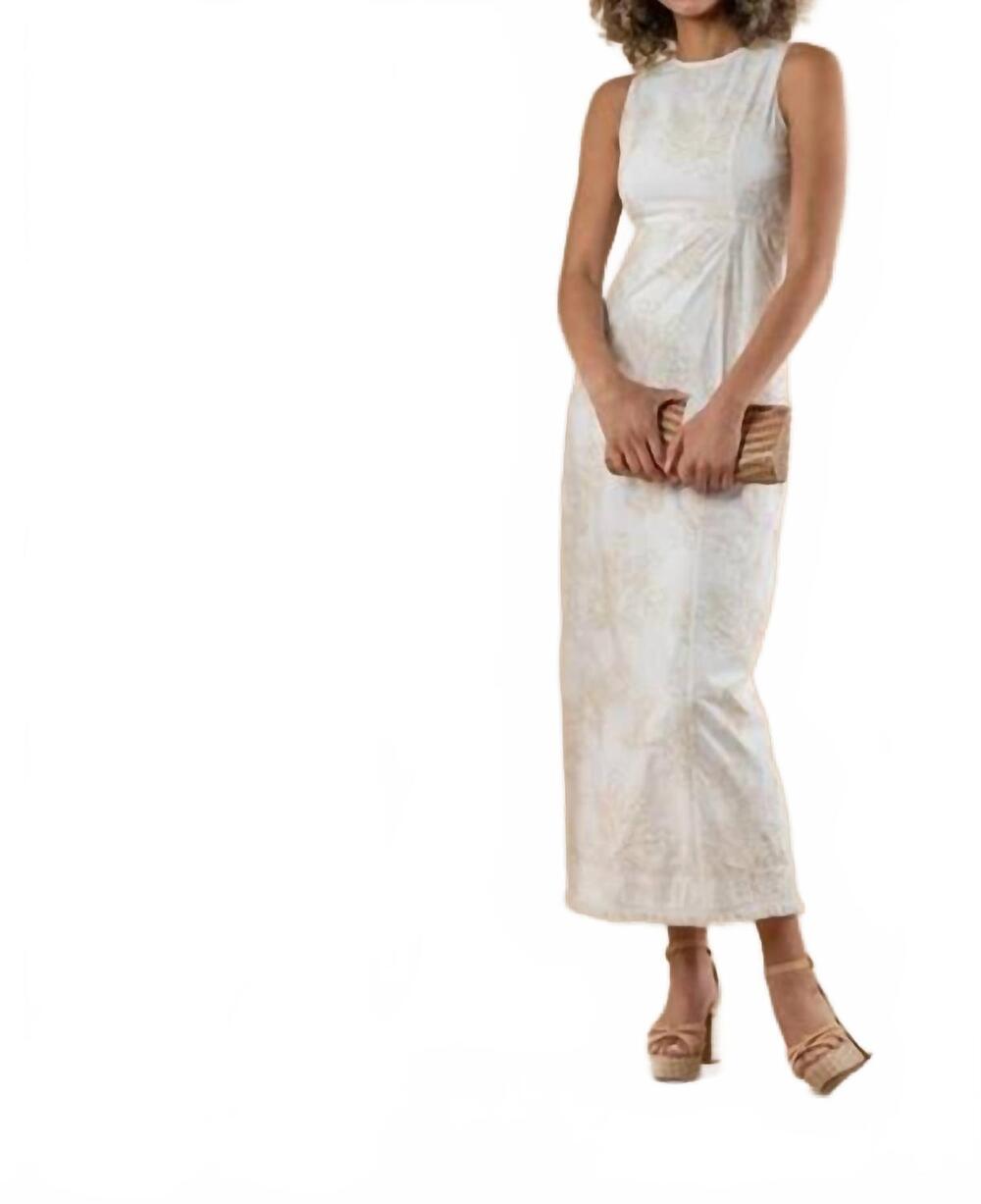 NEW EMILY MCCARTHY hepburn maxi dress in blanc petals